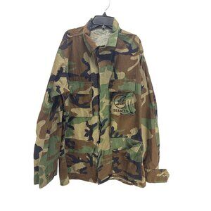 Seabees US Army Woodland Camo Field Jacket Cold Weather w/Liner M/L